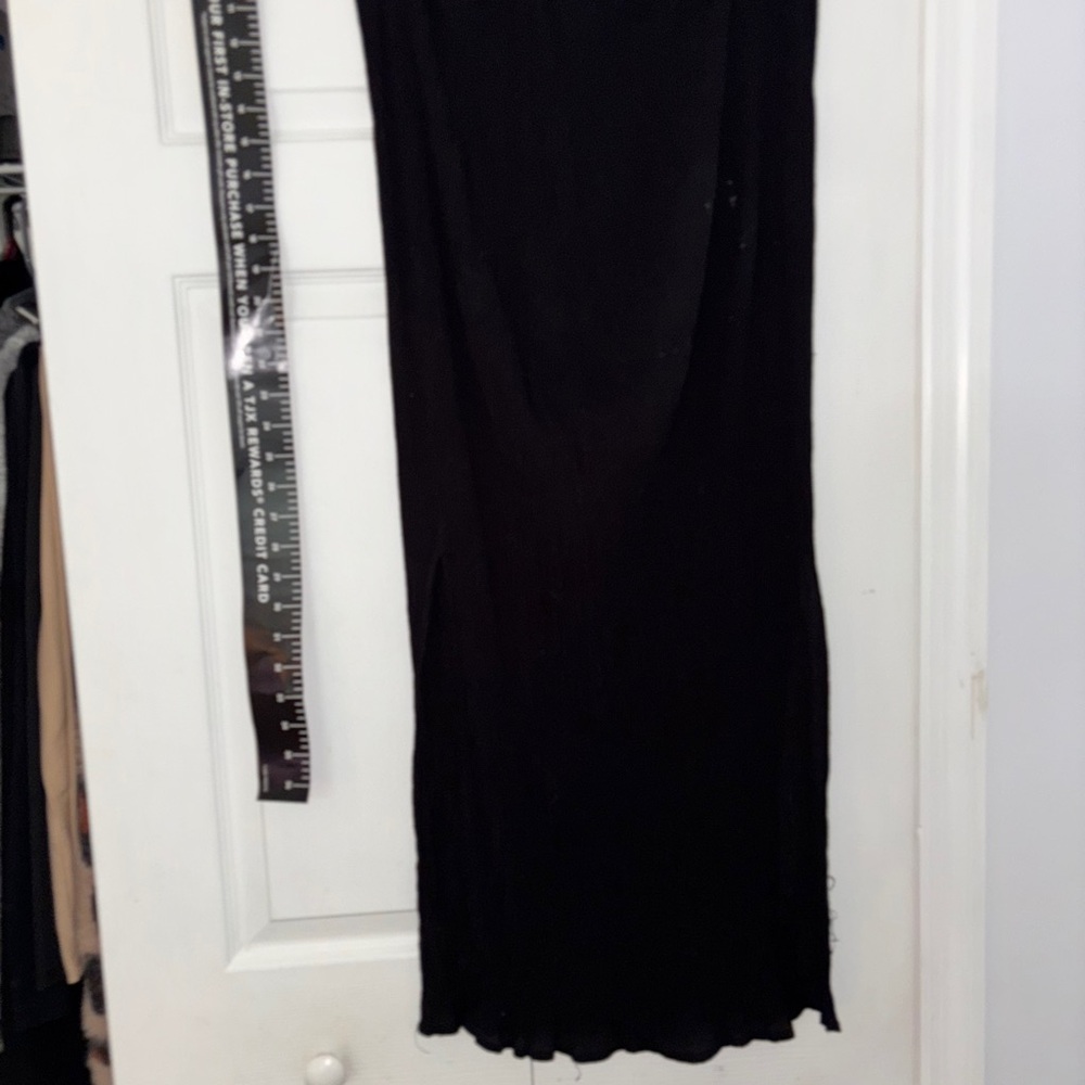 Black dress pencil ribbed forever 21 light wt. full length dress nwot by ny & co - Picture 11 of 15